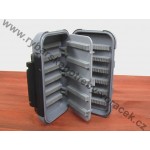 Krabička na mušky a strymry šedá velká