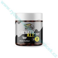 Dipovaný boilies Black Halibut Carp Only Frenetic A.L.T. 20 mm 250 ml