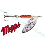 Třpytka Mepps Aglia Long Rainbo stříbrná