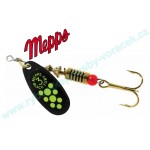 Mepps Black Fury černá-zelený puntík