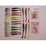 Sada smáčků 4cm, 8cm a 12 cm a háčky DROP SHOT