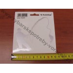 Samolepka na auto Rybář - stříbrná