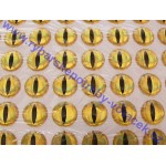 Nalepovací oči žluté - kočičí